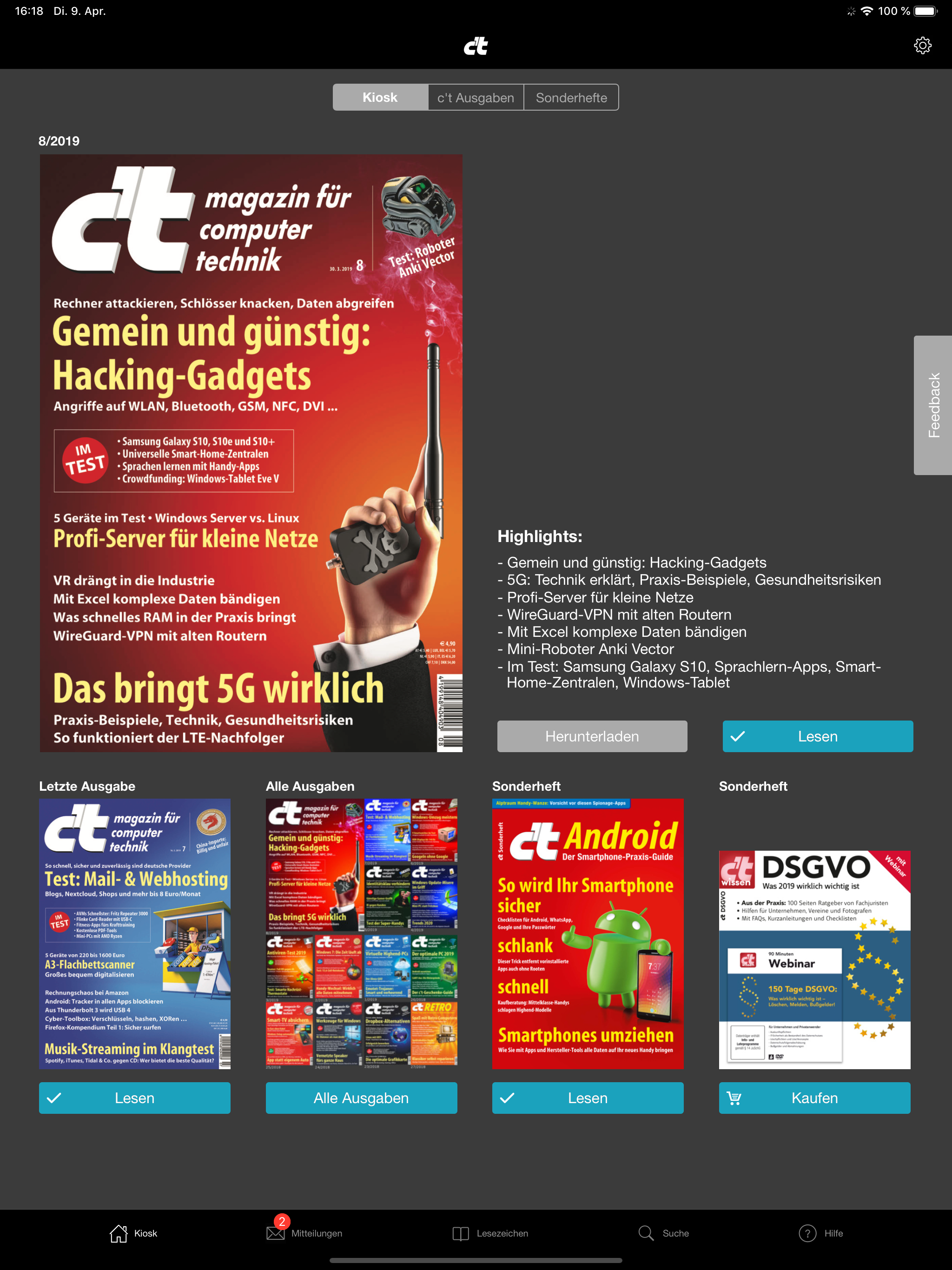 c’t Magazin screenshot 7