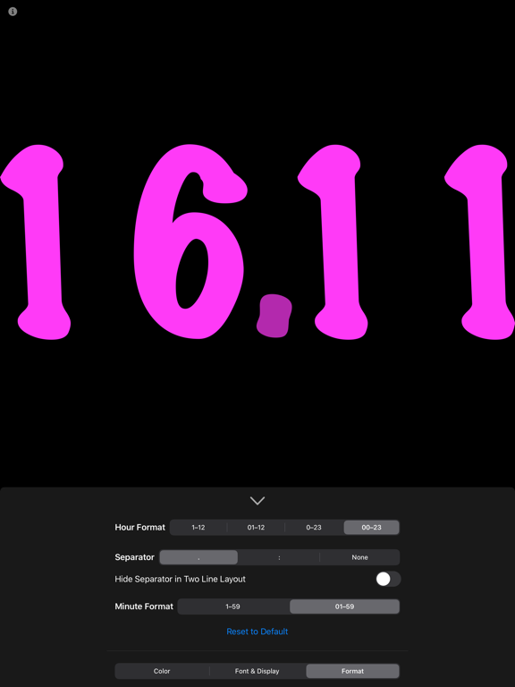 Huge Clock iPad screenshot