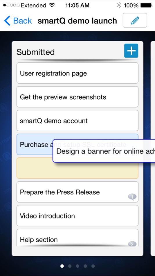 #2. smartQ - workflow management (iOS) di: 5pm