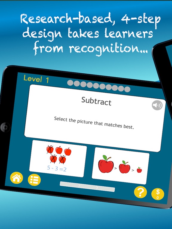 Math Vocab 1 iPad screenshot