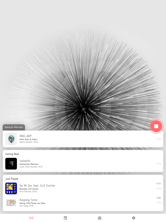 OpenLab Radio iPad screenshot 3 - Music app