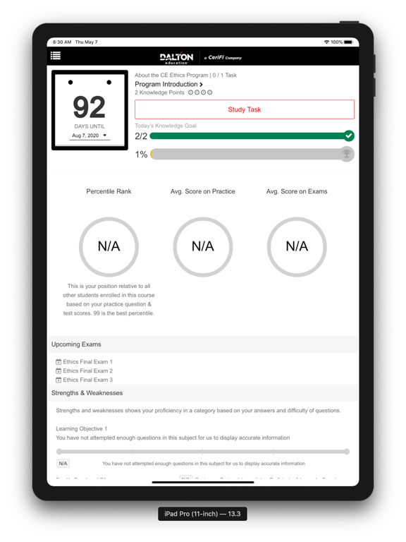 MyFinancialClassroom Companion iPad screenshot