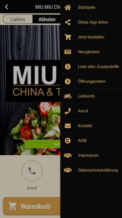 MIU MIU China Thai Food Screenshot