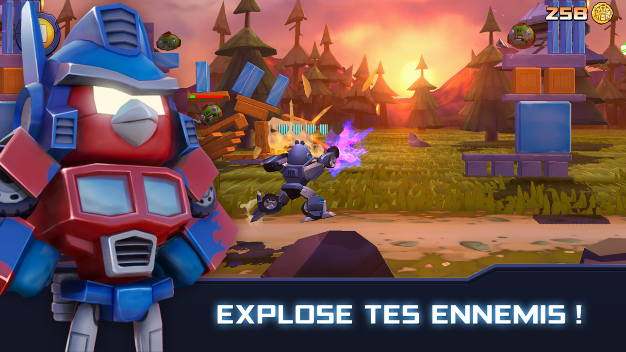 Angry Birds Transformers iOS Mod IPA screenshot 1 - iOS game interface