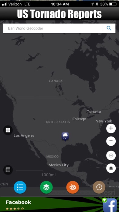 US Weather Tornado Reports Screenshot