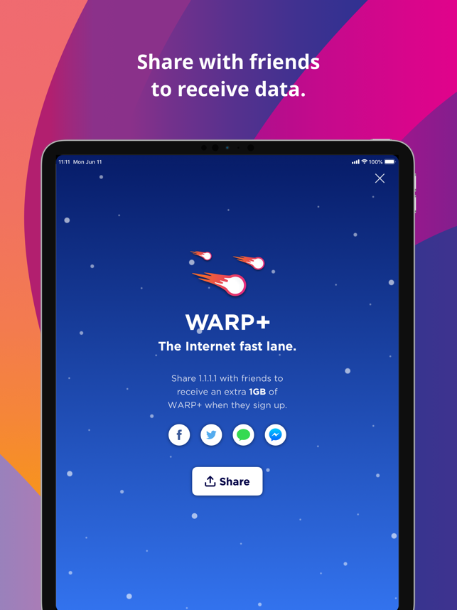 ‎1.1.1.1: Faster Internet Screenshot