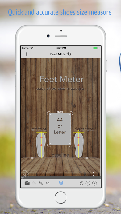 Screenshot #1 pour Feet Meter  measure shoe size