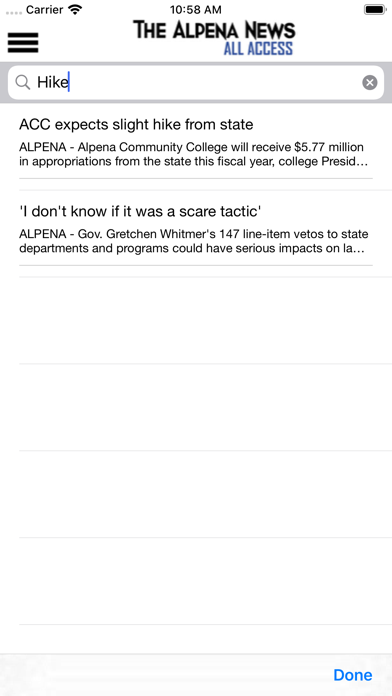 The Alpena News All Access screenshot