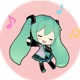 Miku And Team HD Sticker app icon - Stickers app for iPhone