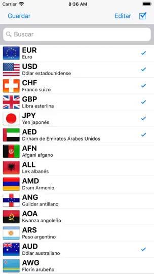 Captura de pantalla de Convertir - Unidad Y Divisas en iPhone 8