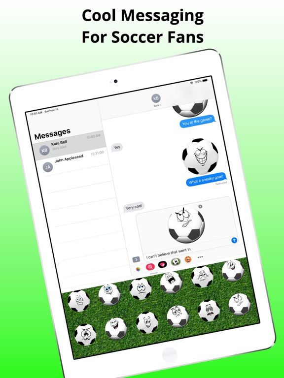 Soccer Emojis - Game Emotions iPad screenshot 4 - Stickers app