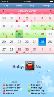 fertility & period tracker iphone screenshot 3