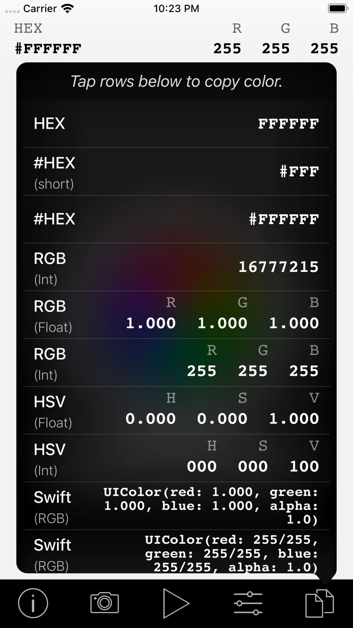 iPhone screenshot