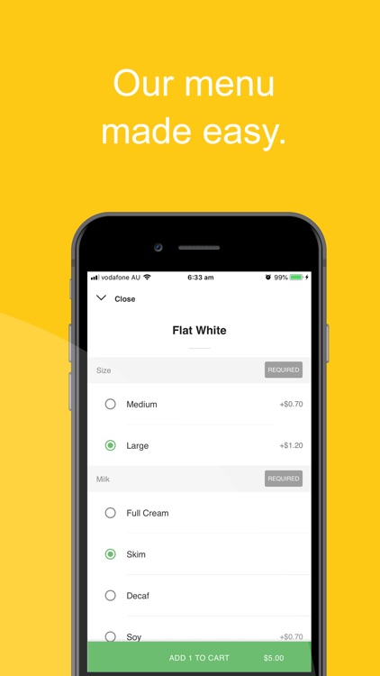 Melt Canberra Food Ordering