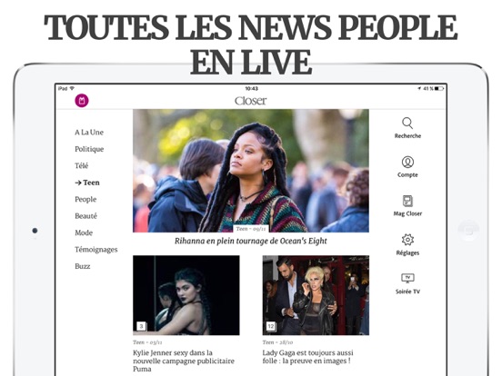 Screenshot #4 pour Closer – Actu et exclus People