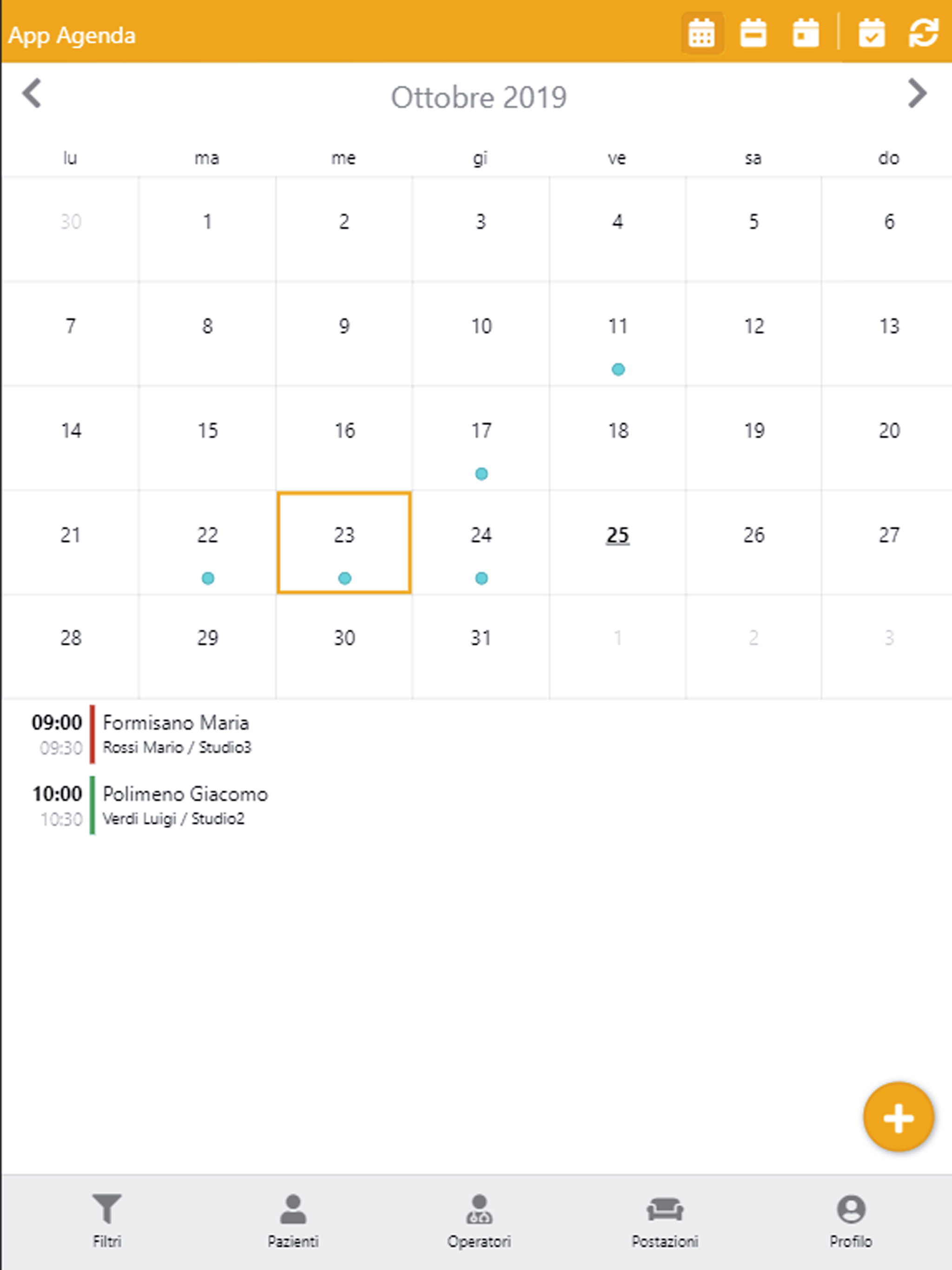 Agenda del Dentista