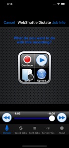 WebShuttle Dictate screenshot #3 for iPhone