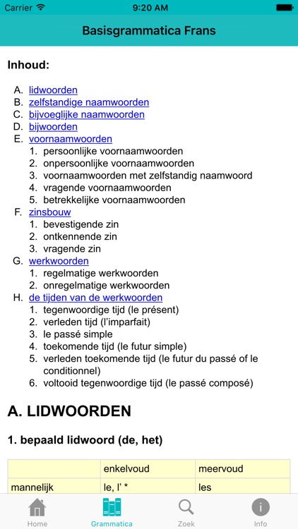 iFrans taaltrainer start