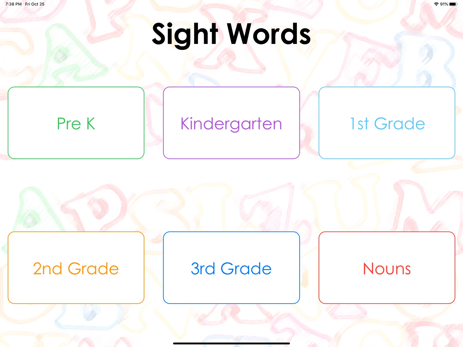 Sight Words | Flash Cards ipad screenshot 1