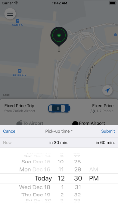 Airport Taxi Zürich Screenshot
