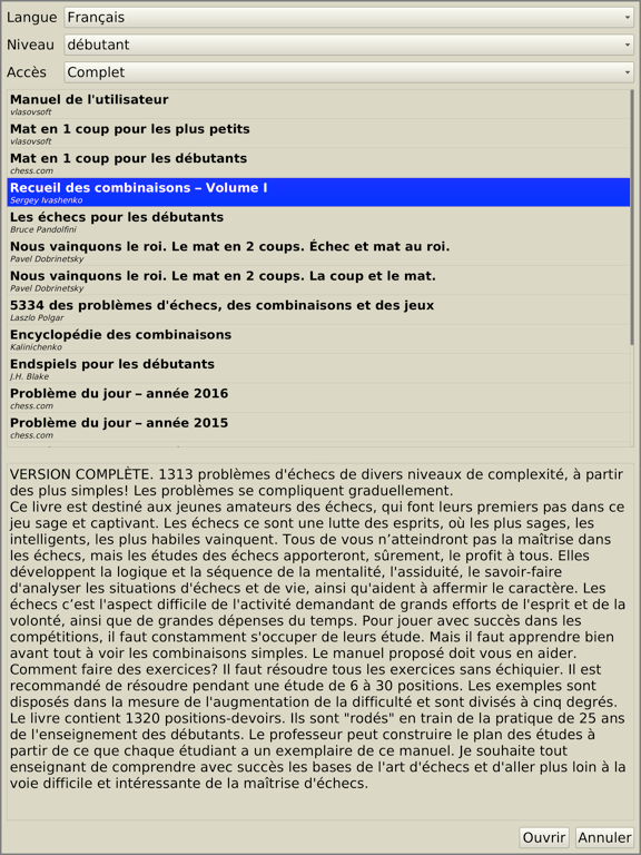 Screenshot #6 pour Echecs - tactique et stratégie