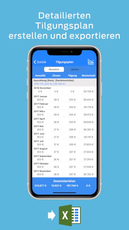 HypoPlanerLite Tilgungsrechner screenshot-6