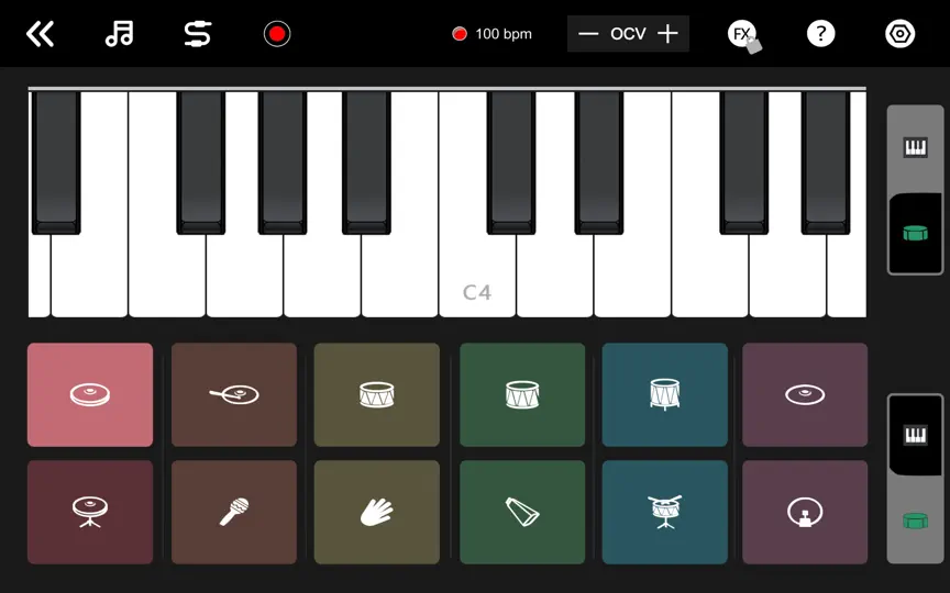 Capture d'écran de X Drum - Drum & Piano sur iPhone 4