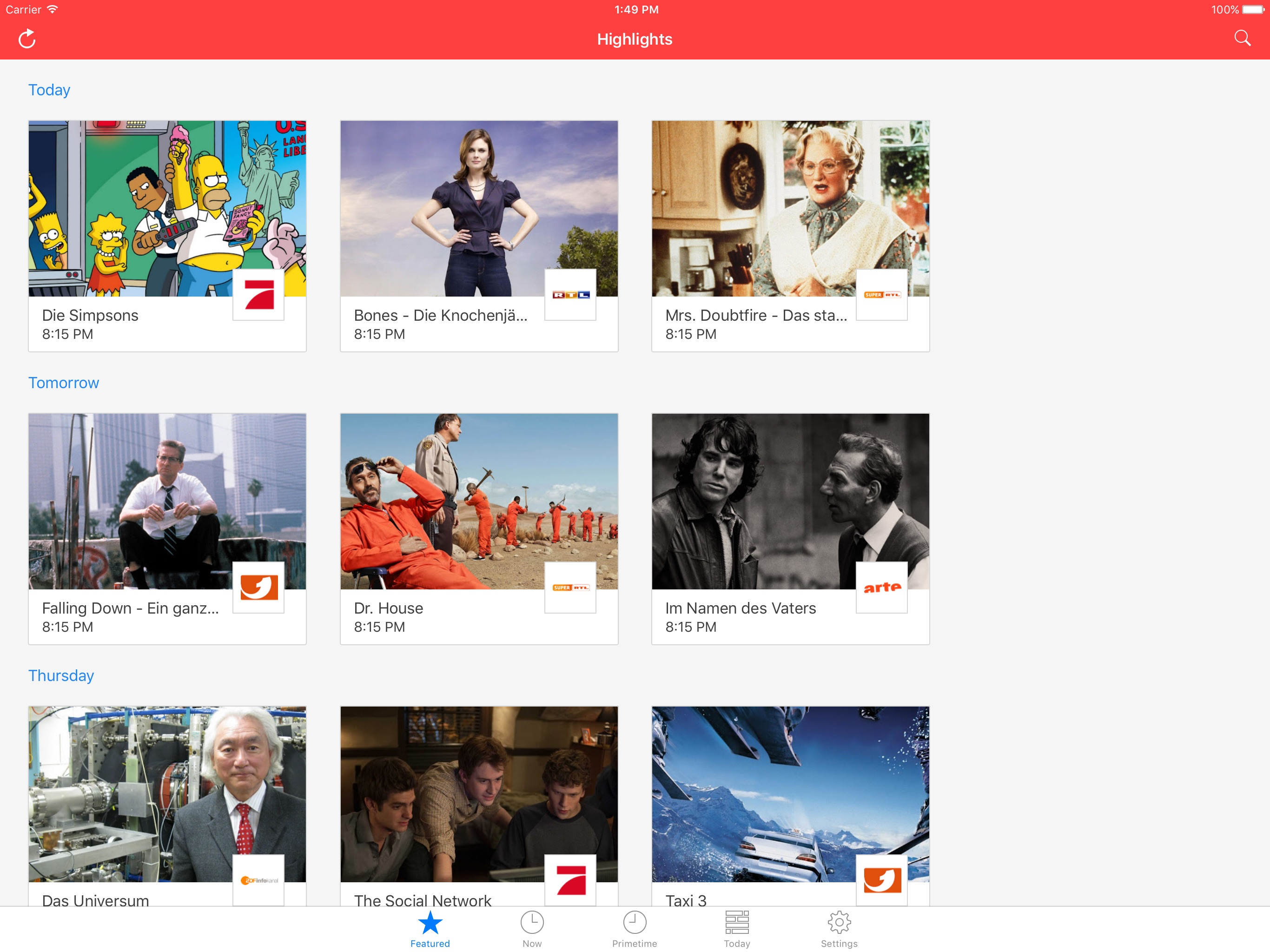 ON AIR - TV Programm