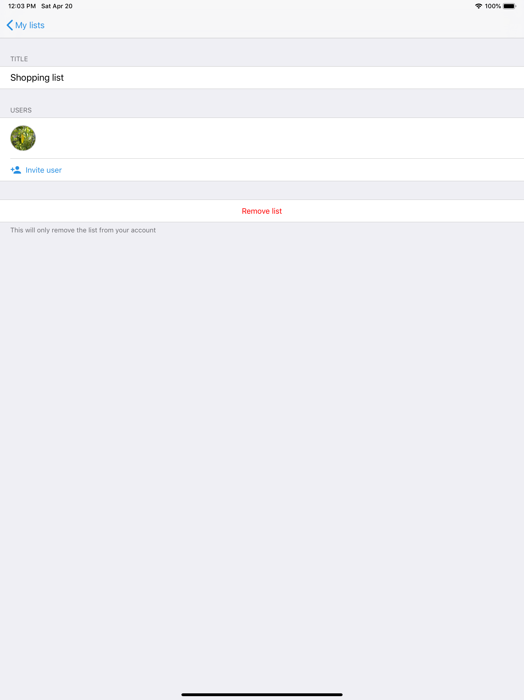 Listy - share lists screenshot 5