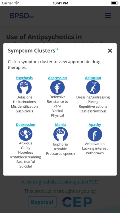 Use of Antipsychotics in BPSD