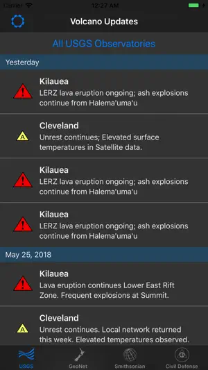 Volcano Updates screenshot 1