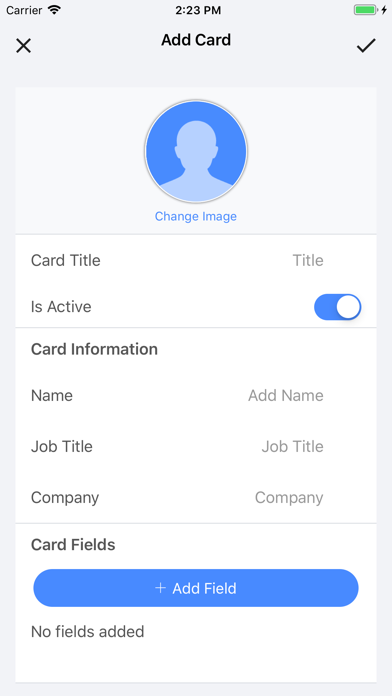 eCard-App screenshot