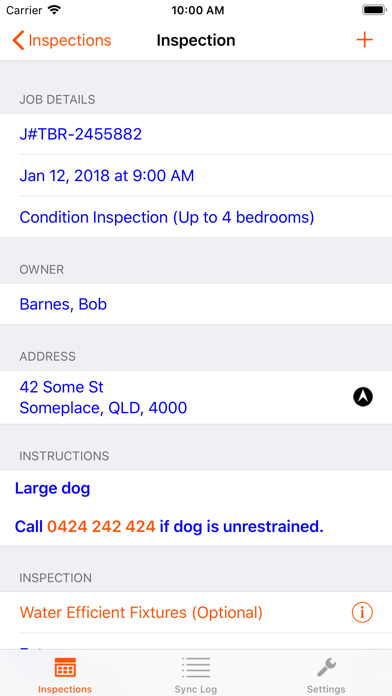 Inspection Apps Screenshot