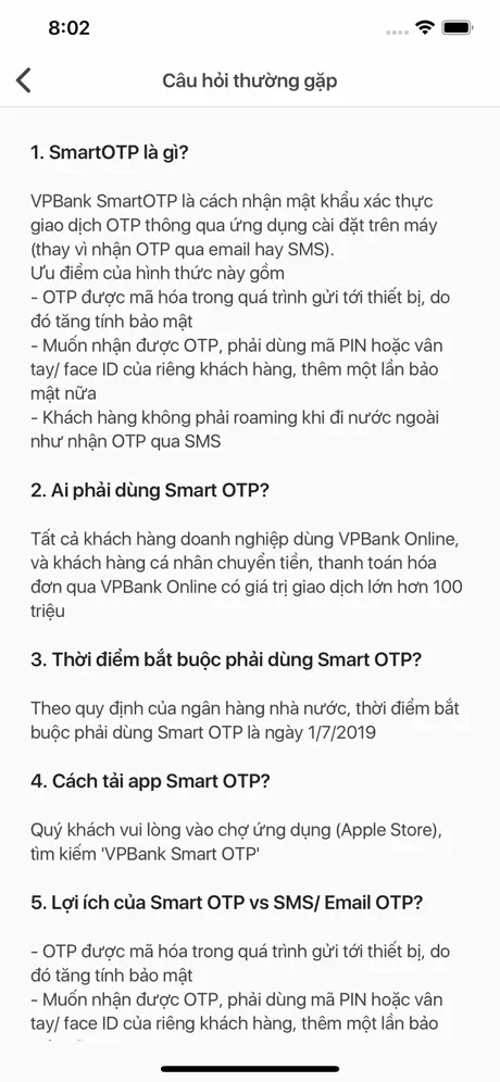 VPBank Smart OTP