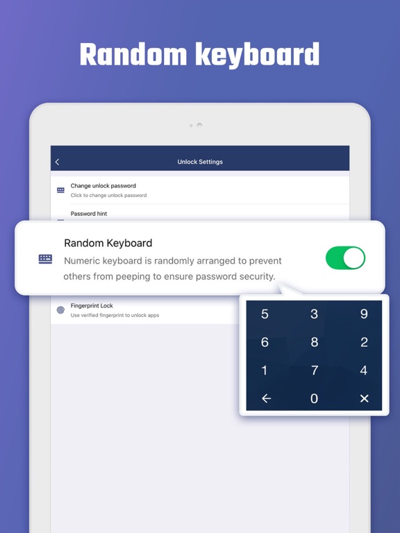 AppLock - photo lock iPad screenshot
