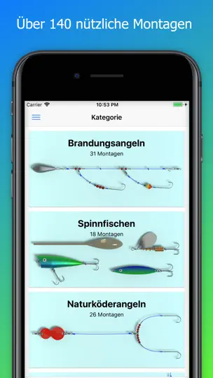Screenshot von MyRigs - Montagen Für Angler auf dem iPhone 1