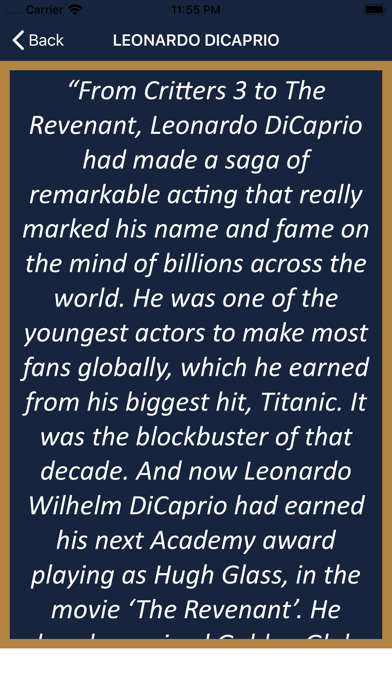 Leonardo DiCaprio Wisdom screenshot 3
