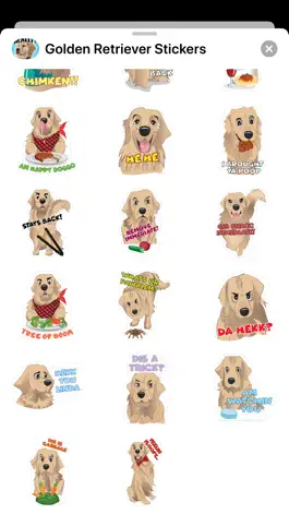 Game screenshot Golden Retriever Stickers hack