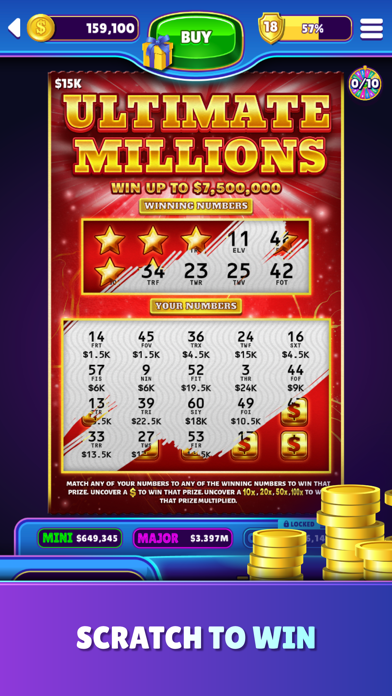 Jackpot Scratchers Screenshot