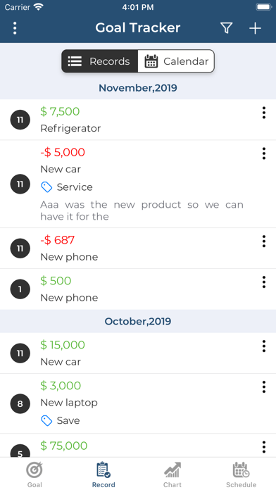 Screenshot 4 of SaveMoney: Savings Tracker App
