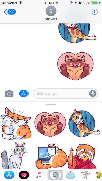 Cat Pretty Emoji Stickers