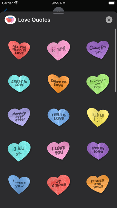 Love Quotes Stickers screenshot 3