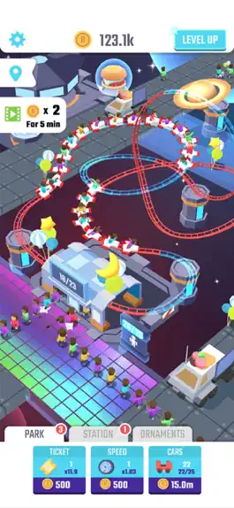 Game screenshot Idle Roller Coaster hack