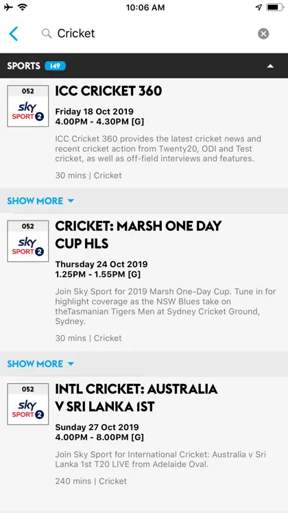 SKY TV GUIDE screenshot 4 of 5