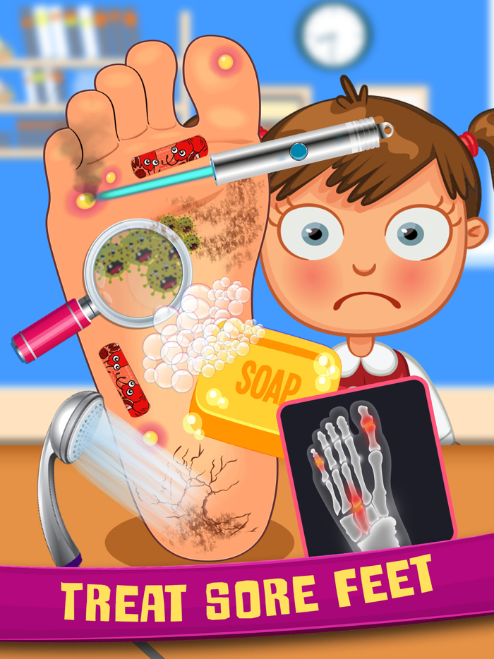 I Doctor foot surgery simulate