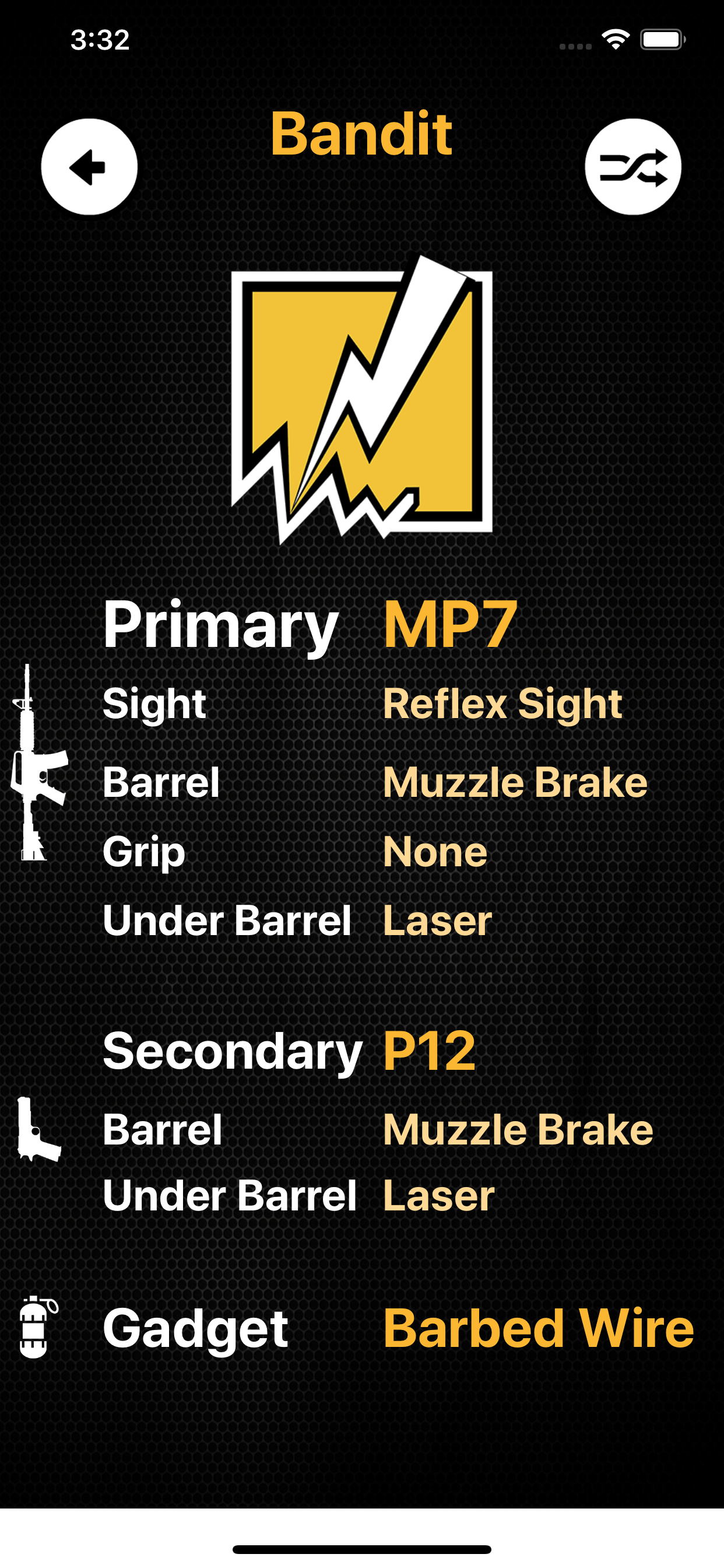 R6S Loadout Randomizer