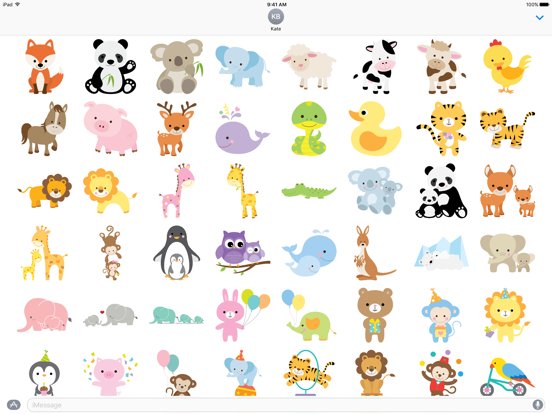 Screenshot #4 pour Cute Animal Friends Stickers