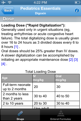 IBM Micromedex Pediatrics screenshot 4