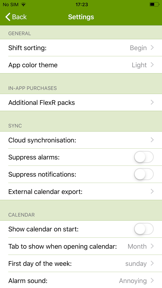 FlexR (Shift planner) screenshot