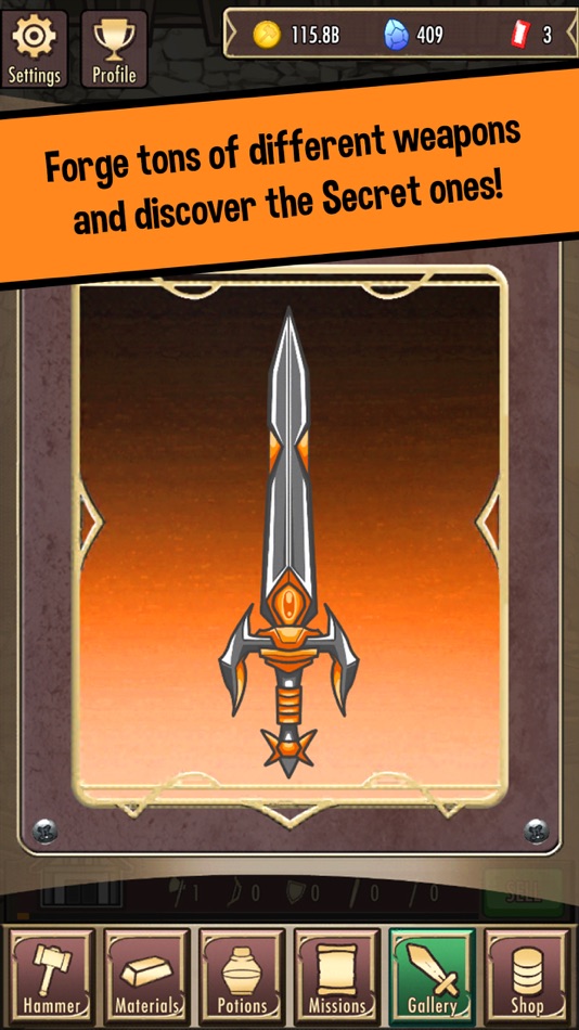 #4. Medieval Clicker Blacksmith (iOS) 来自: Noxfall Studios SL